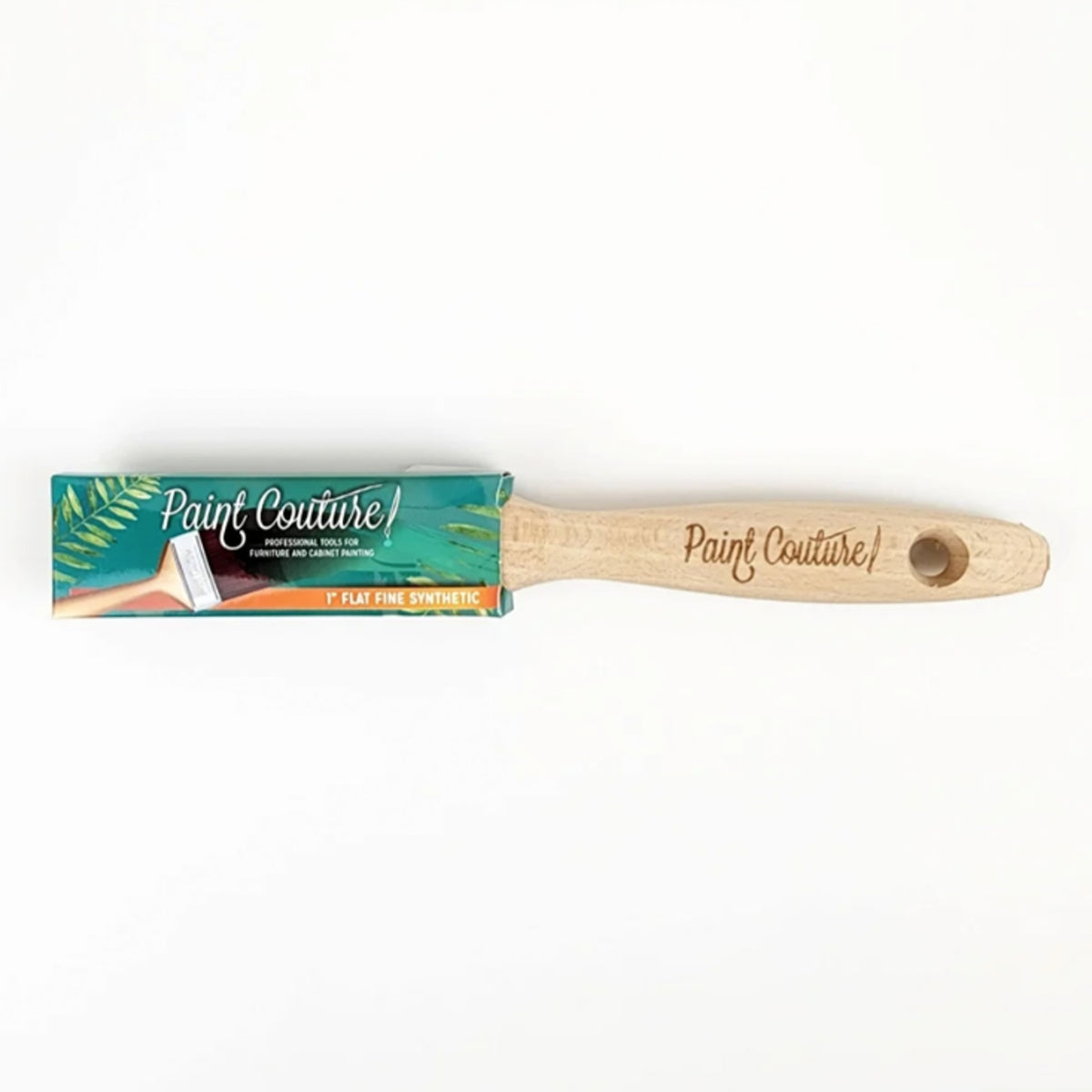Paint Couture 1-Inch Flat Synthetic Paint Brush - Comfortable Grip