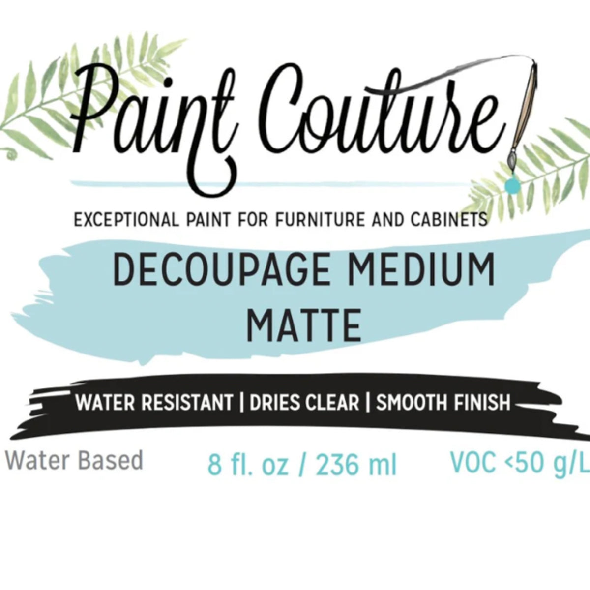 Paint Couture Decoupage Medium Matte - Glue, Sealer & Transfer Medium