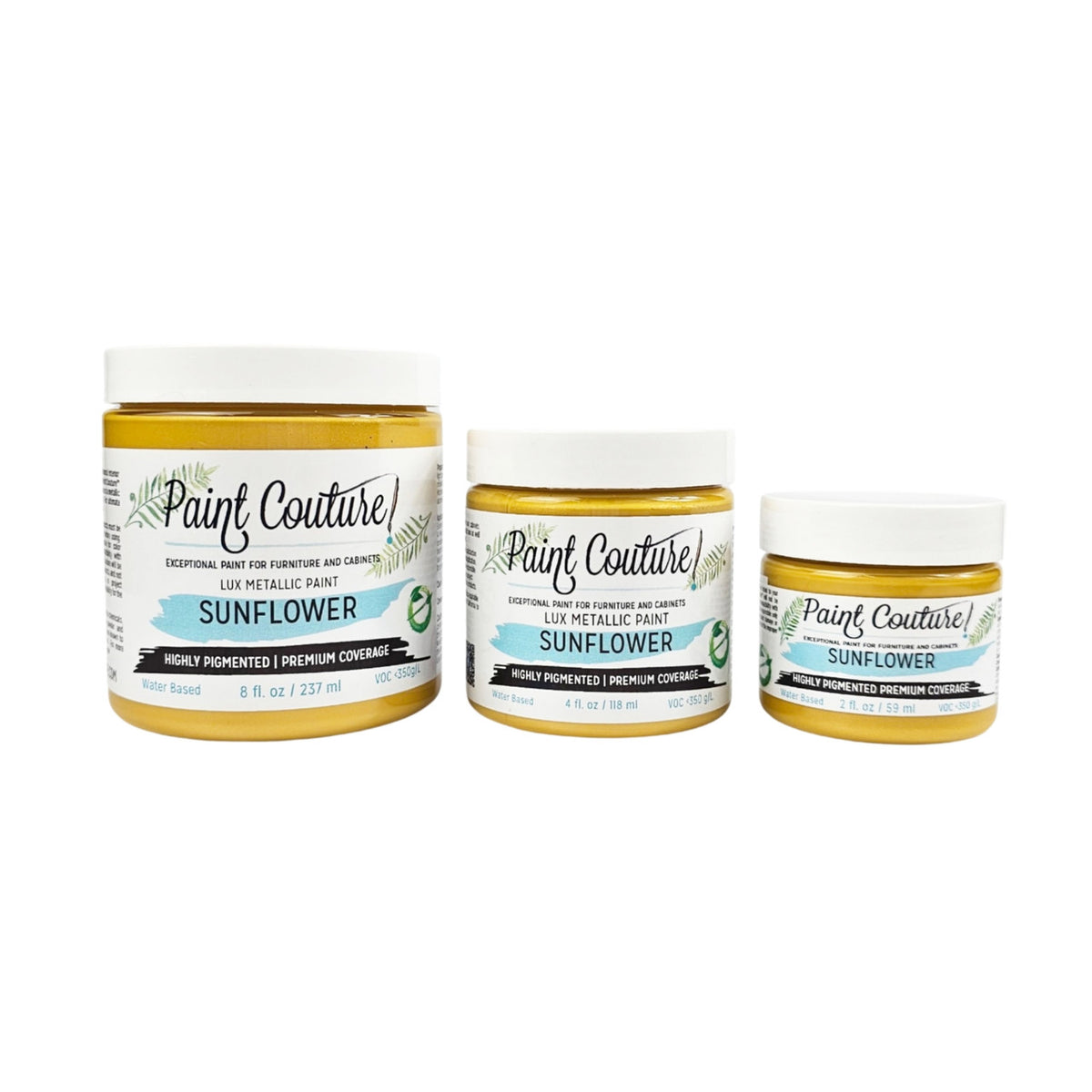 Sunflower Lux Metallic Paint -by Paint Couture - Silky Satin Finish