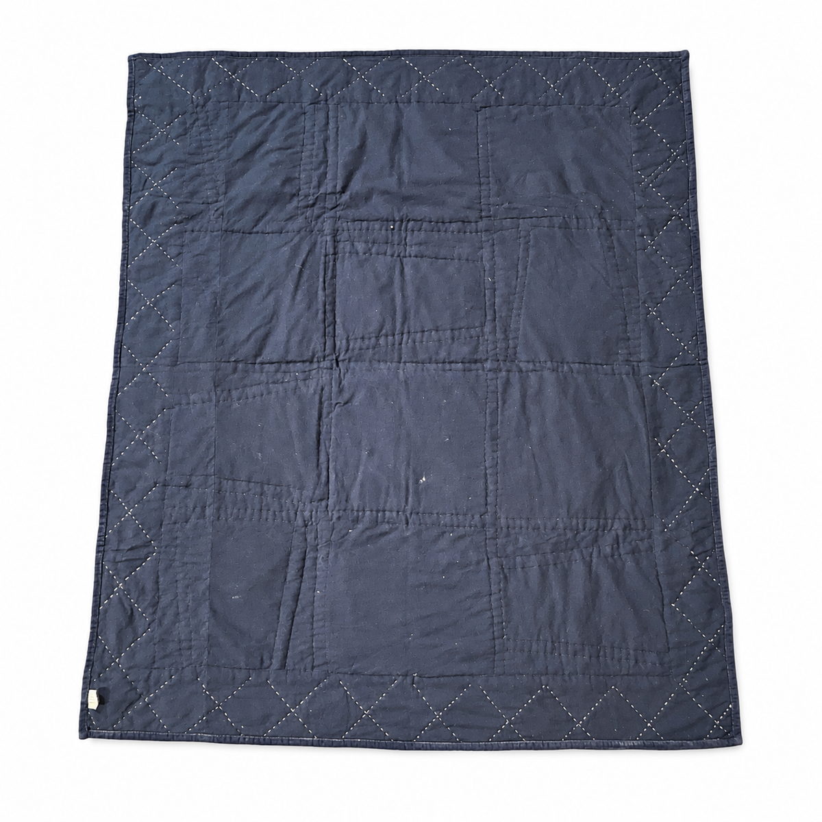 Vintage Applewood Cottage Velvet Patchwork Throw – 58 x 49 Inch