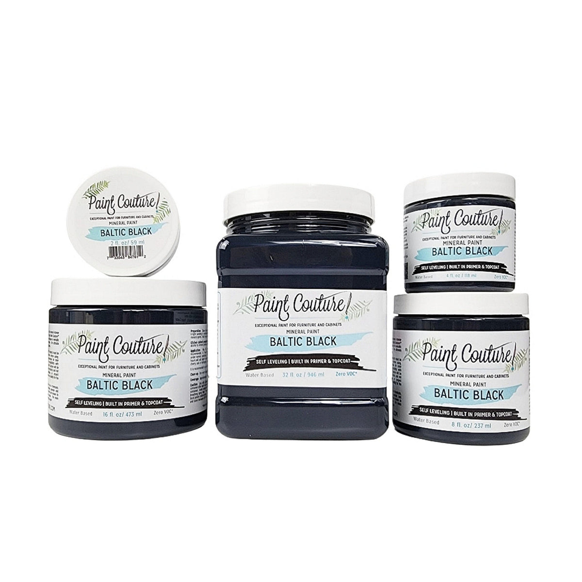 Paint Couture Baltic Black All in One Acrylic Mineral Paint VOC Free
