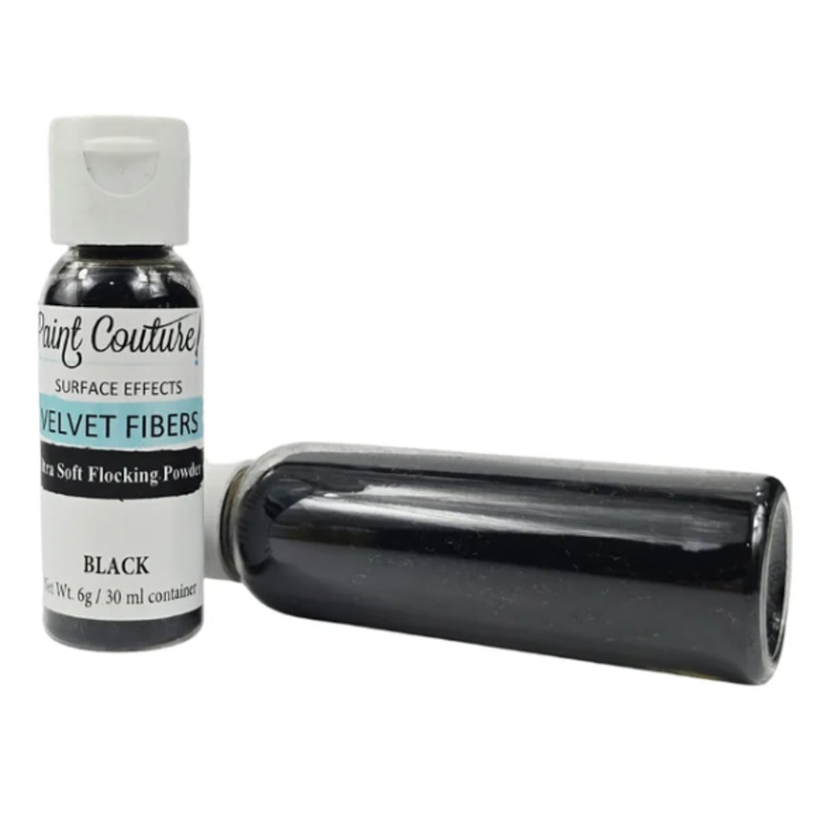 Paint Couture Black Velvet Fibers Flocking Medium - Rich Texture