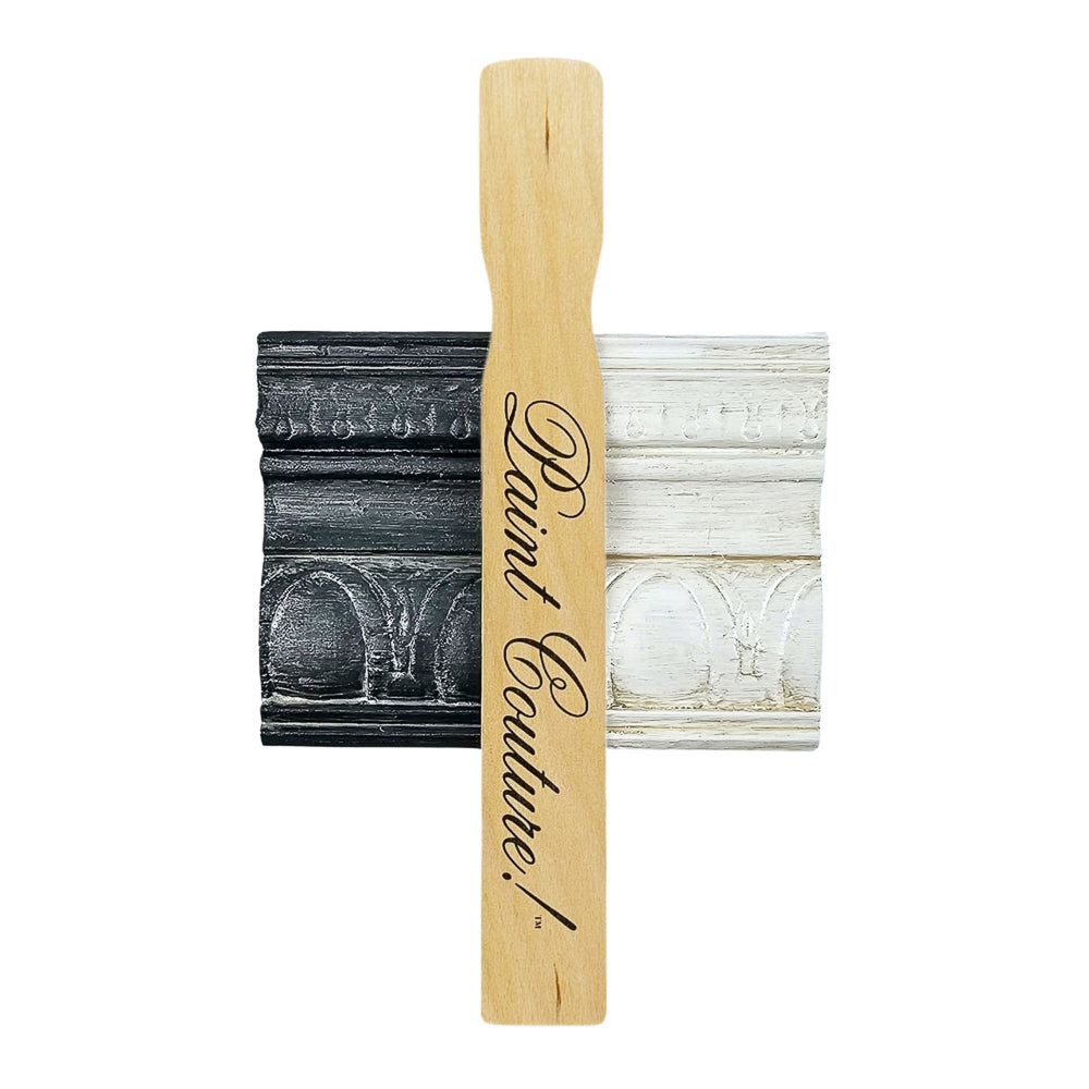 Paint Couture Champagne Metallic Glaze and Wood Stain Furniture Finish