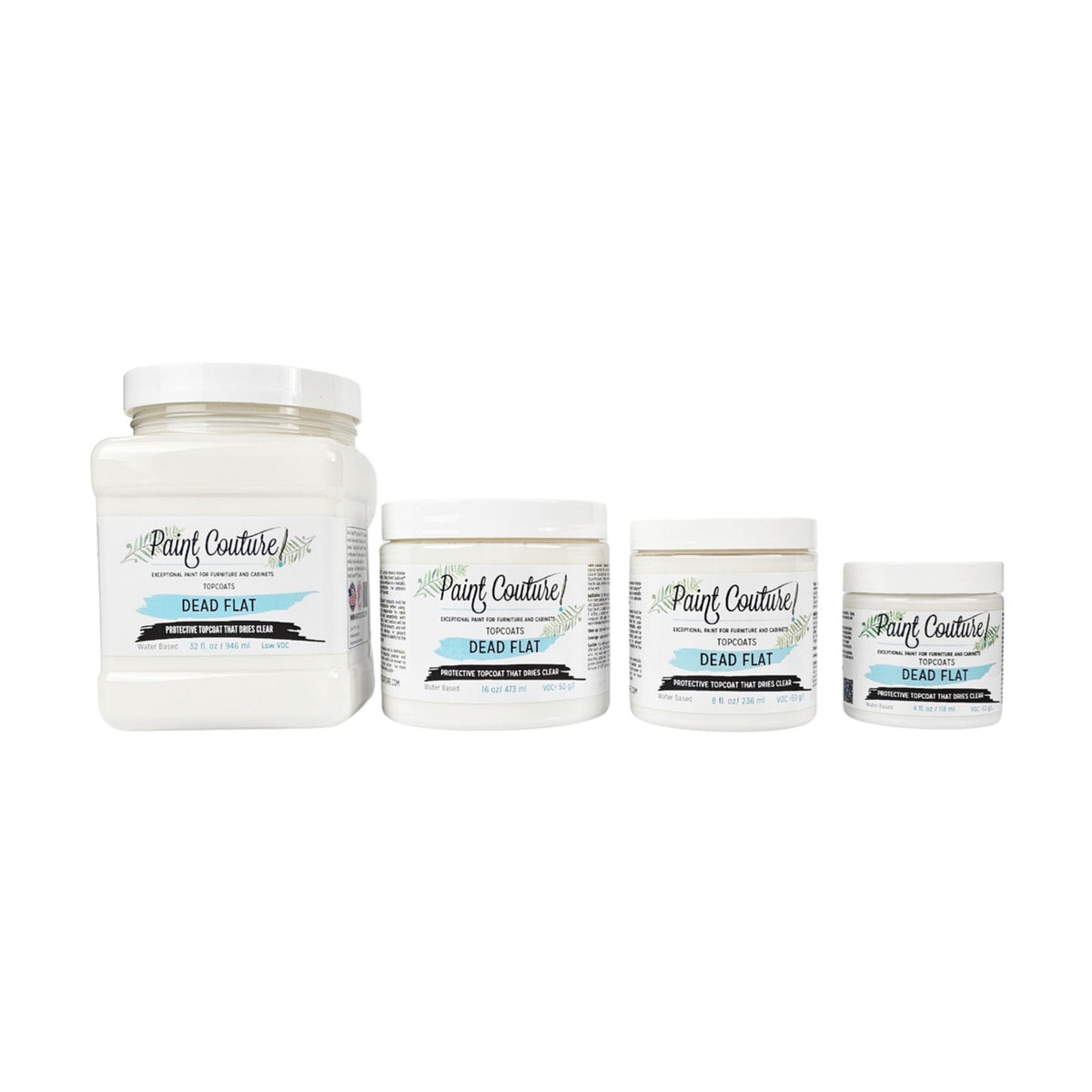 Paint Couture Dead Flat Topcoat - Clear Matte Finish Interior Sealer