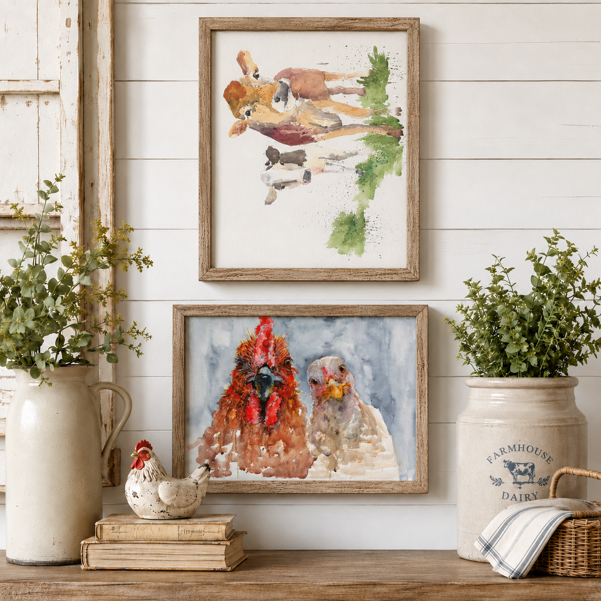Roycycled Treasures Farm Animals Decoupage Paper - 20" x 30"