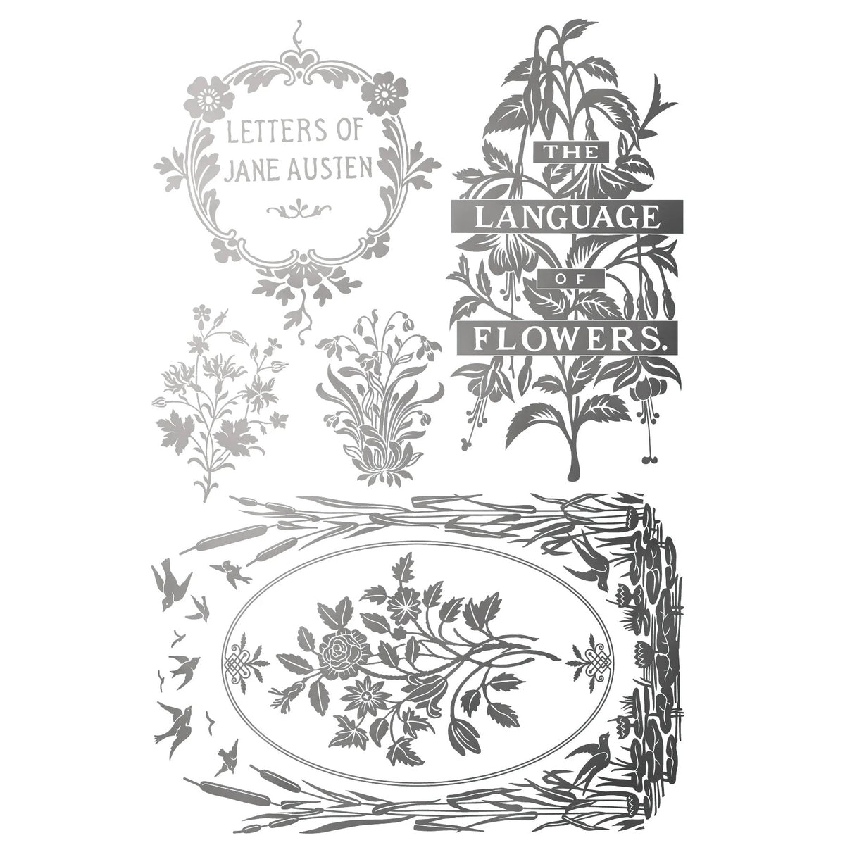 IOD Athenaeum Gilded Decor Transfer by Iron Orchid Designs - 8 Sheets