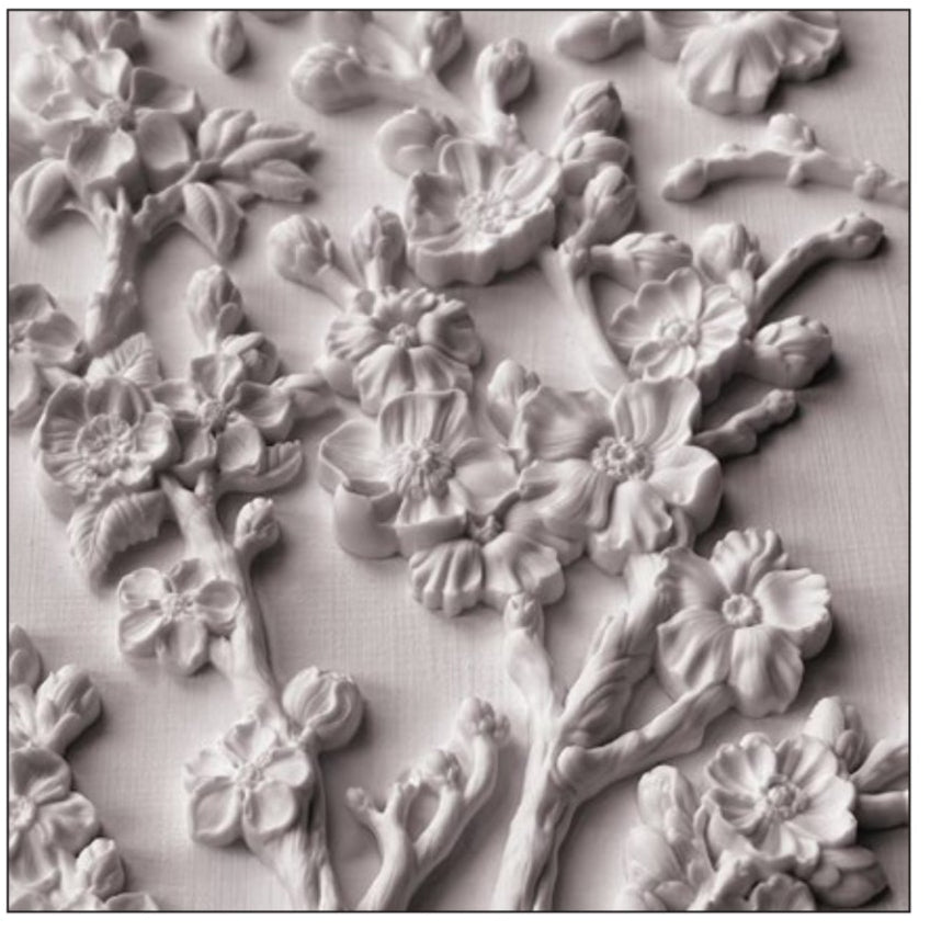 IOD Blossom Decor Mould by Iron Orchid Designs - 6x10 Silicone Mold