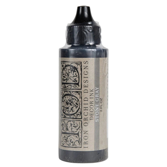 IOD Stone Gray Decor Ink 2oz by Iron Orchid Designs - Archival Quality
