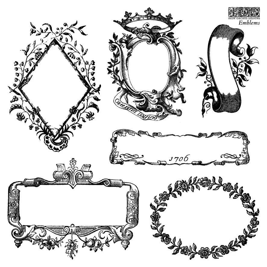 IOD Emblems Decor Stamp - Iron Orchid Designs