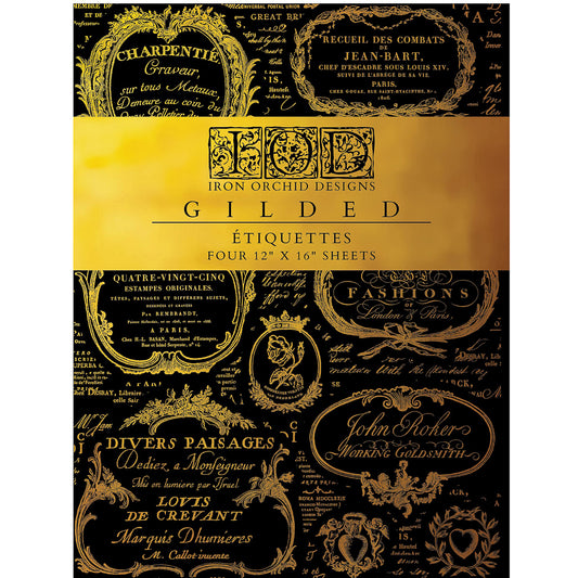 IOD Etiquettes Foil Transfer - Iron Orchid Designs