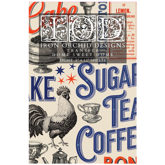 IOD Home Sweet Home Decor Transfer - Iron Orchid Designs