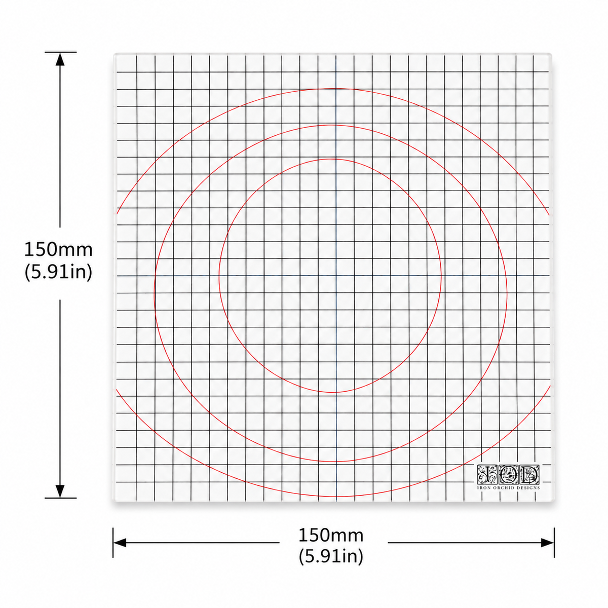 IOD Mini Thin Mount by Iron Orchid Designs - 150mm x 150mm Acetate