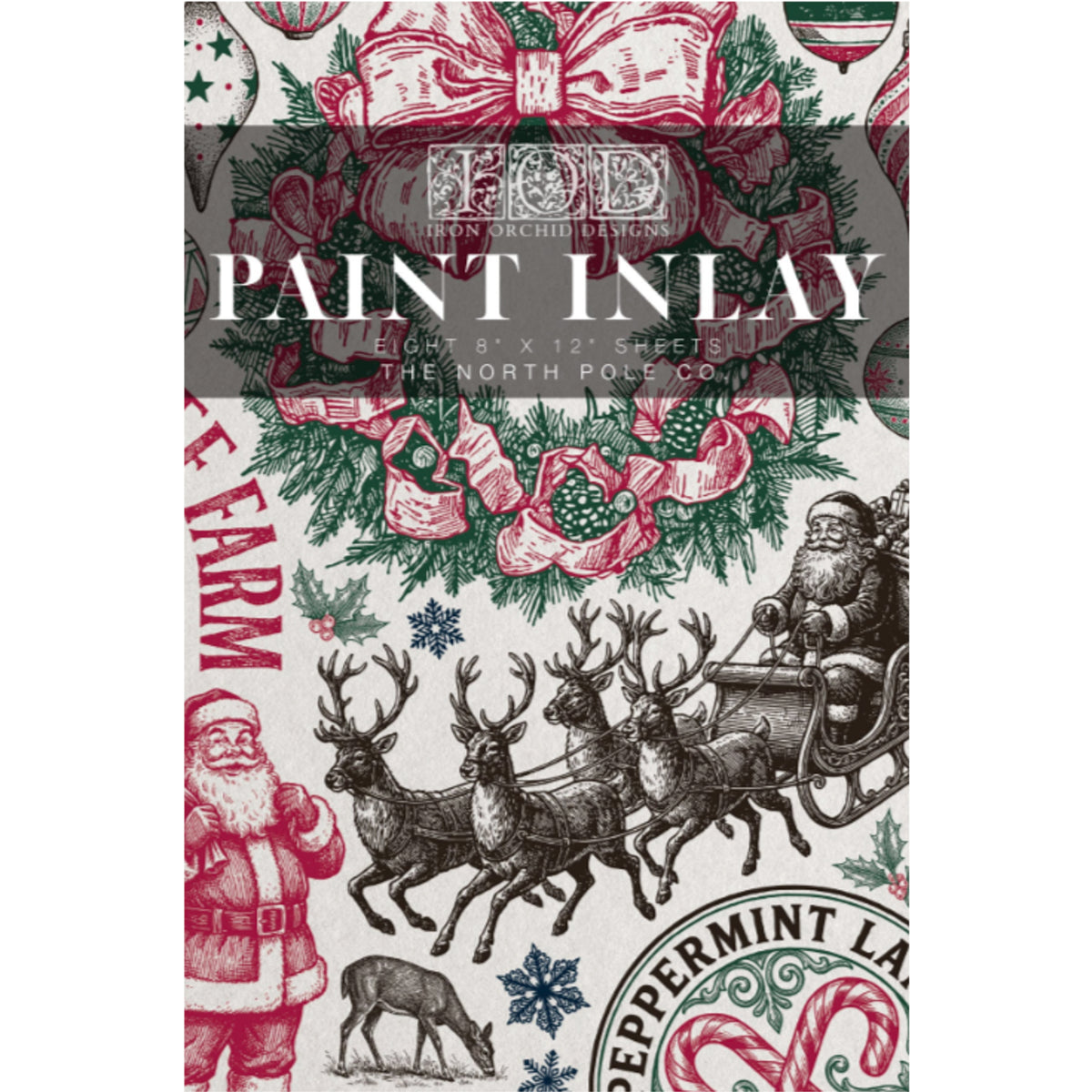 IOD The North Pole Co Paint Inlay by Iron Orchid Designs - Winter 2026