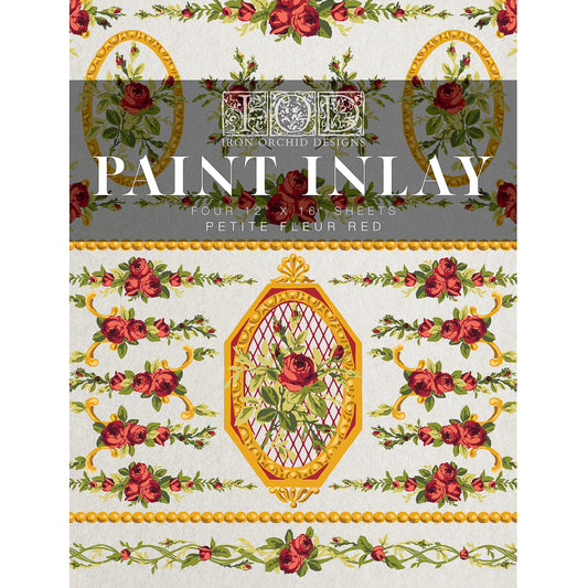 IOD Petite Fleur Red Paint Inlay - Iron Orchid Designs
