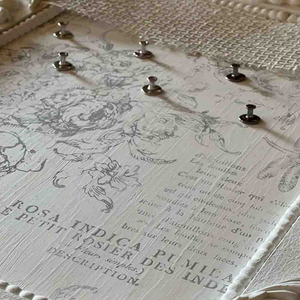 IOD Rose Toile Decor Stamp by Iron Orchid Designs - 12" x 12" Silicone