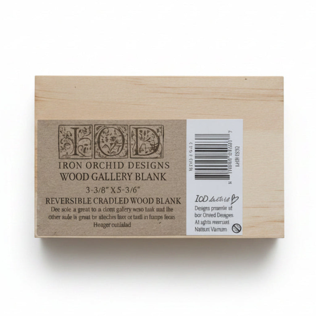 IOD Wood Blank 3.5" x 5.3" - Iron Orchid Designs - Double-Sided