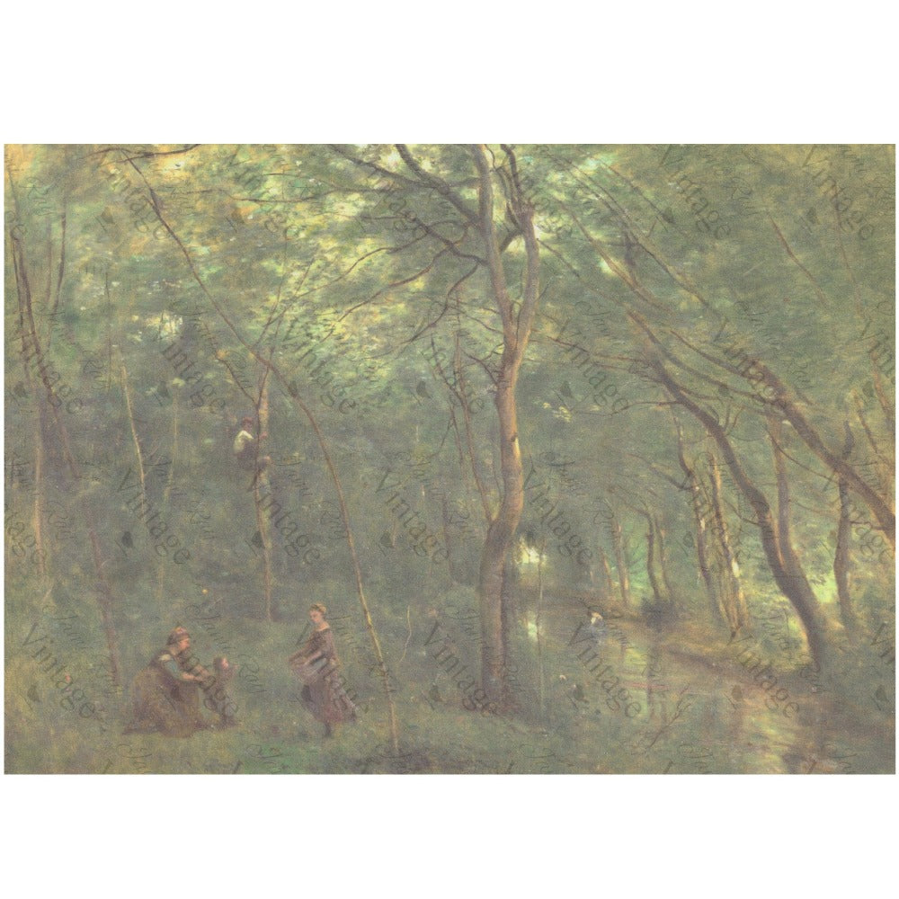 JRV English Forest A4 Rice Paper - 8.25" x 11.6" Made in USA