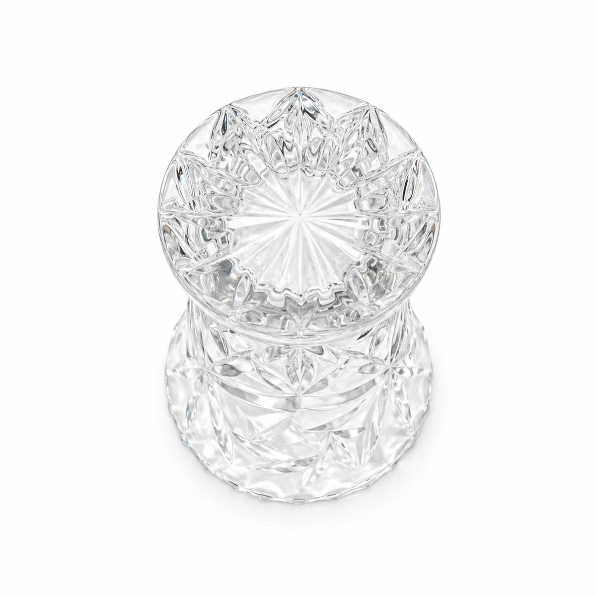 Vintage Lenox Fine Crystal Star Bud 4 Inch Vase - Czech Republic