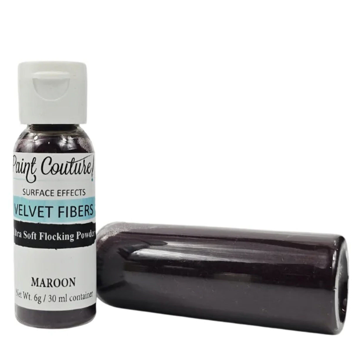Paint Couture Maroon Velvet Fibers Flocking Medium - Rich Texture