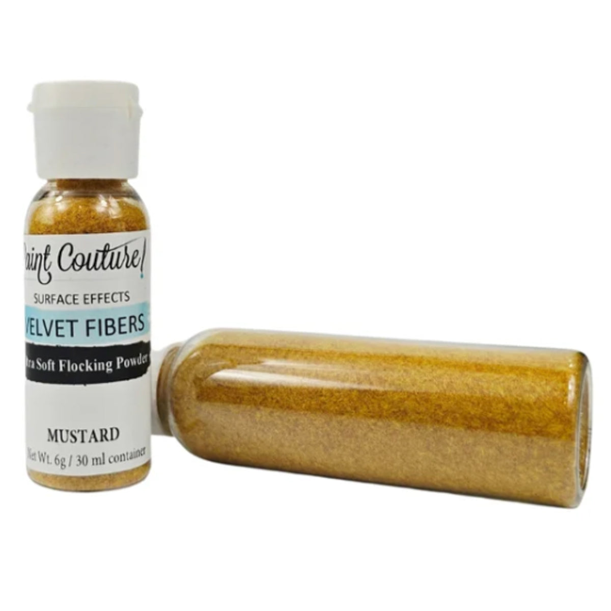 Paint Couture Mustard Velvet Fibers Flocking Medium - Rich Texture
