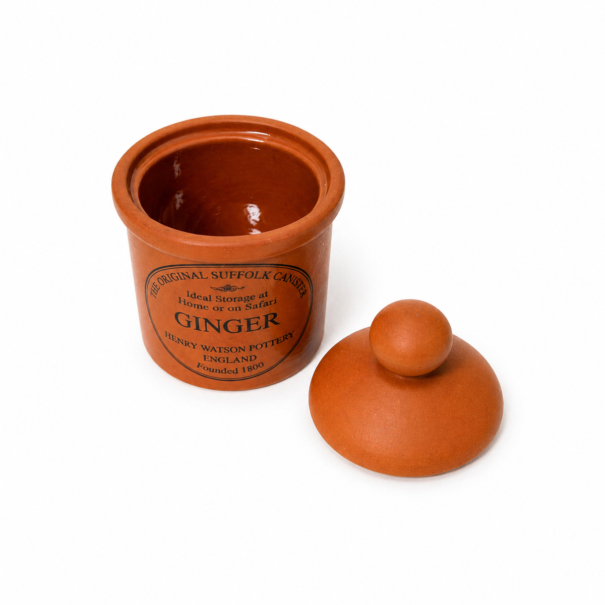 Vintage Henry Watson Suffolk Ginger Spice Jar - Terra Cotta England