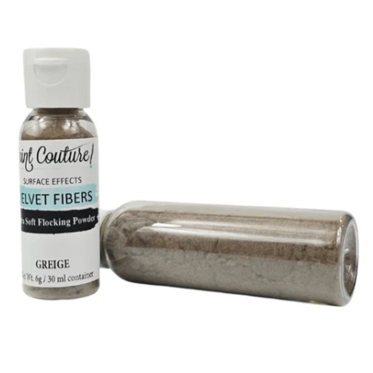 Paint Couture Greige Velvet Fibers Flocking Medium - Rich Texture