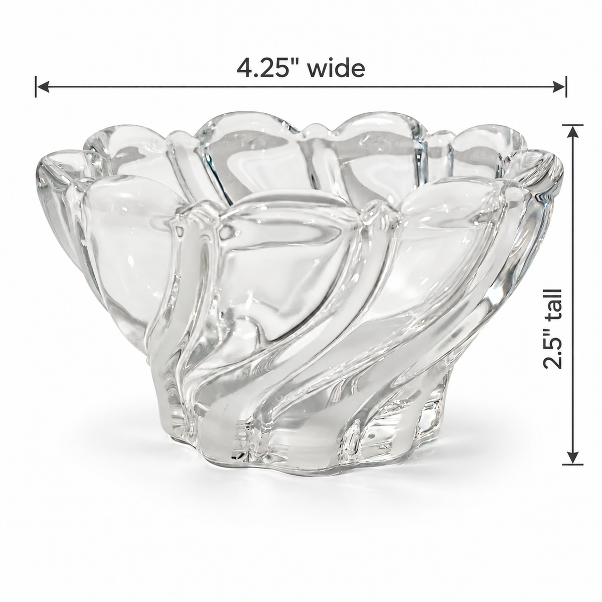 Vintage Mikasa Peppermint Clear Pressed Glass Bowl – Germany