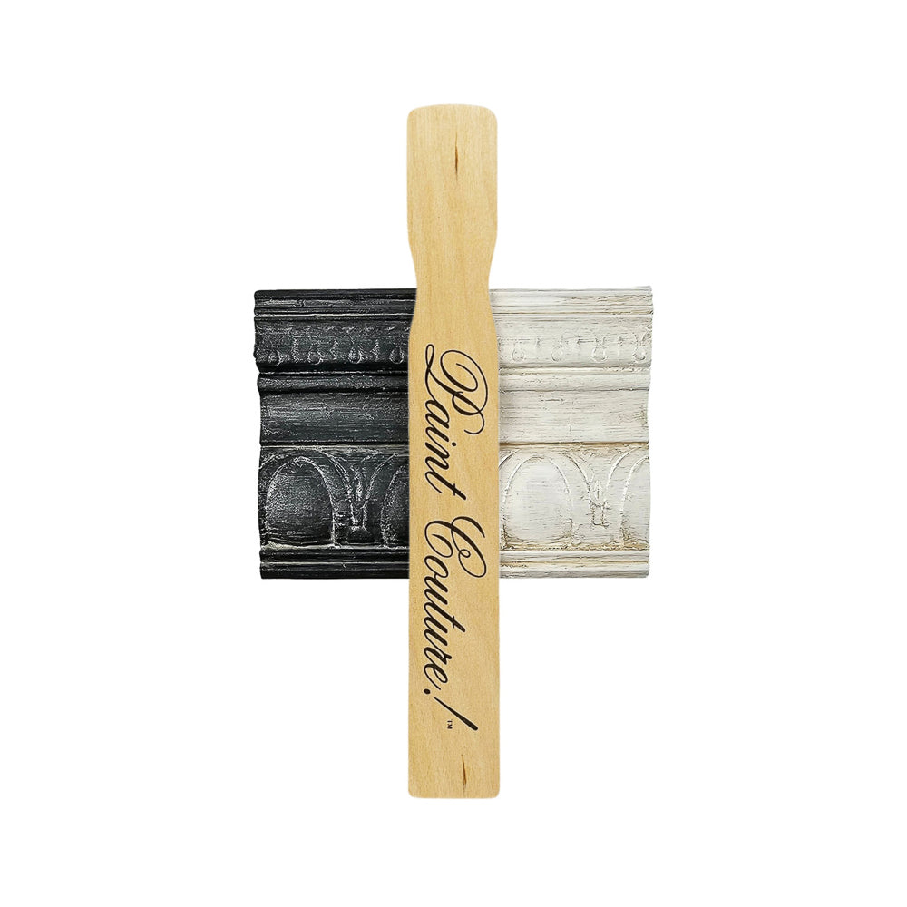 Paint Couture Platinum Metallic Glaze and Semi-Gel Stain Finish