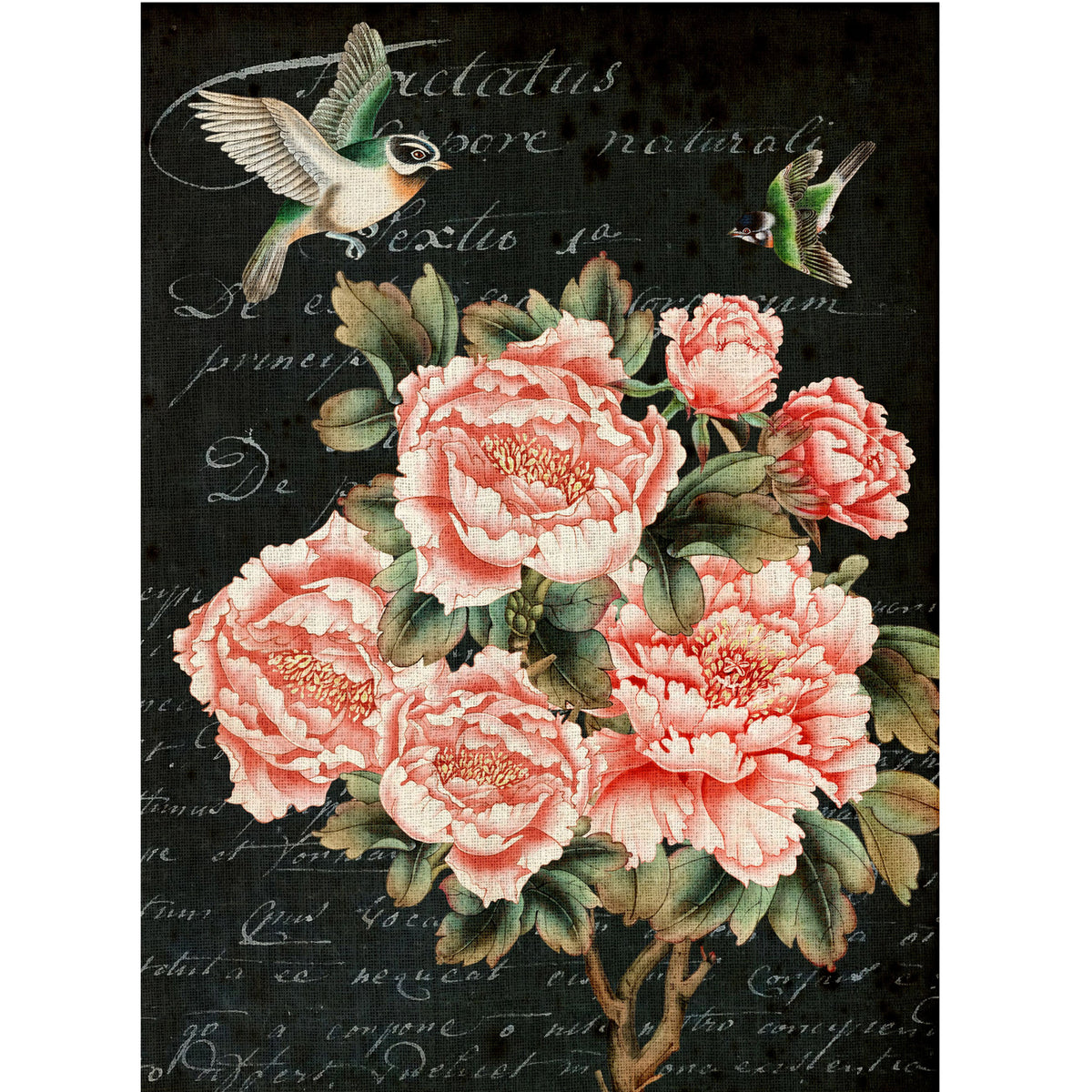 Posh Floral Decoupage Paper - Roycycled Treasures