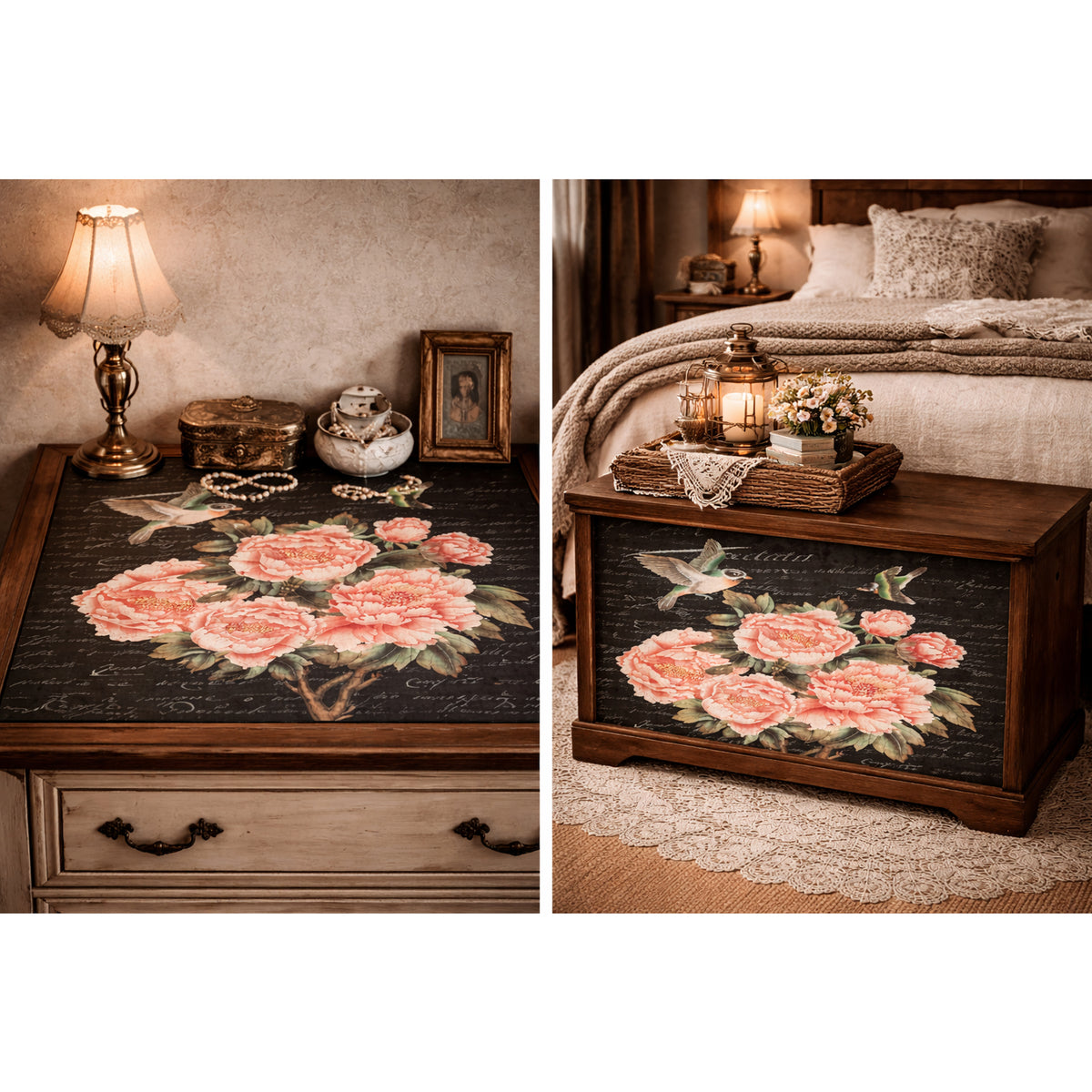 Posh Floral Decoupage Paper - Roycycled Treasures