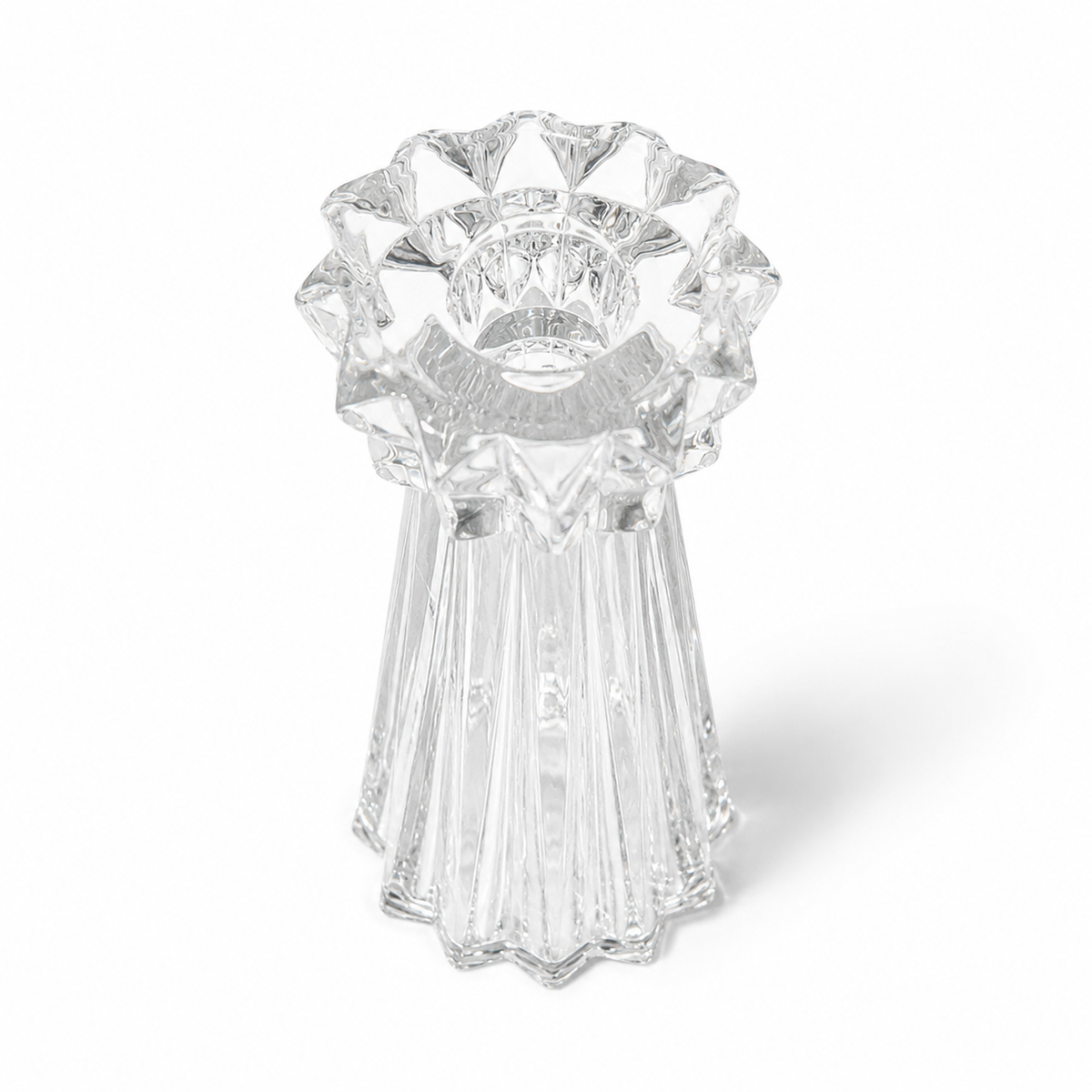 1960s Rosenthal Blossom Crystal Vase - 7 Inch Tall Made in Germany