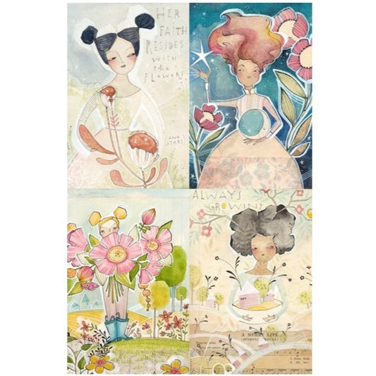 Roycycled Decoupage Paper - The Ladies