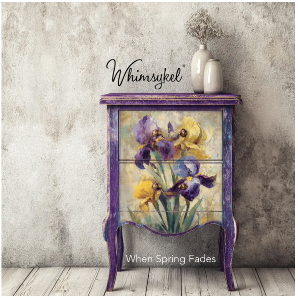 Whimsykel Designs When Spring Fades Decoupage Paper - 29" x 21"