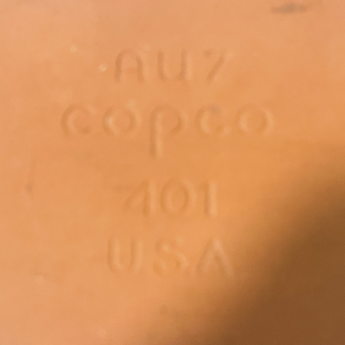 Vintage Copco AU7 401 Stoneware Bread Loaf Pan 1970s - 1980s USA