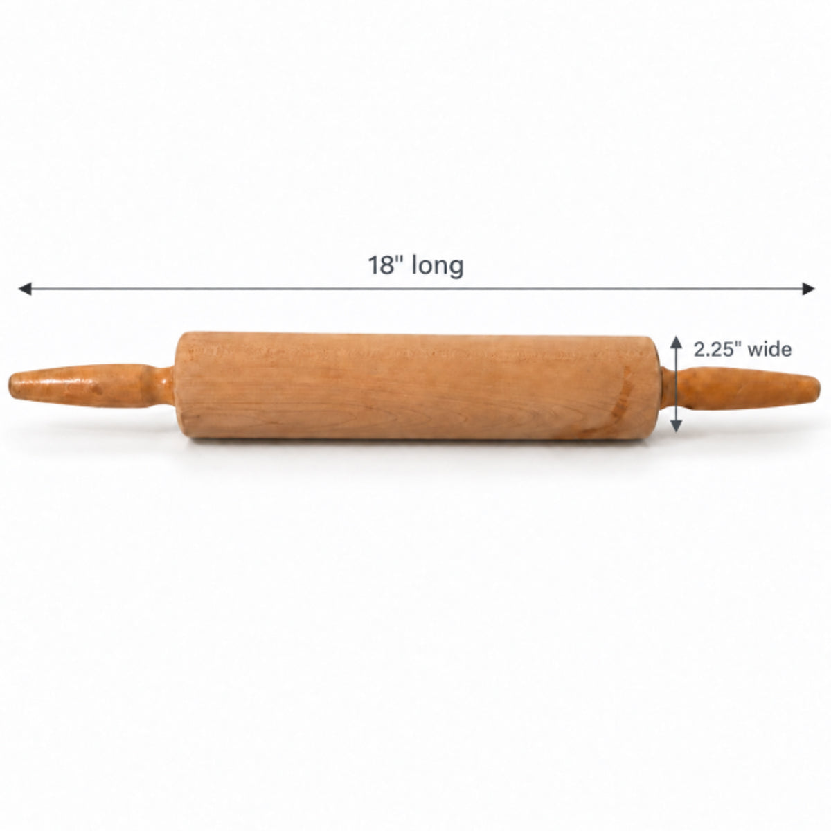 Vintage Foley Wooden Rolling Pin Made in USA - Rustic Retro Kitchen