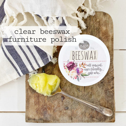 Sweet Pickins Clear Beeswax Furniture Wax - Food Safe and Natural