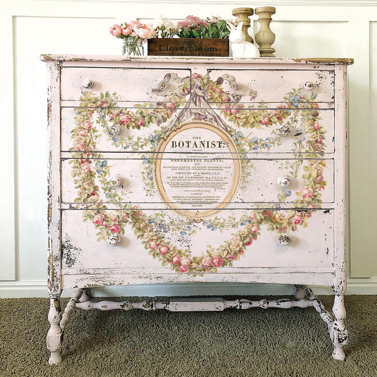 IOD The Botanist Decor Transfer – Four 12 x 16 Inch Sheets - Retired
